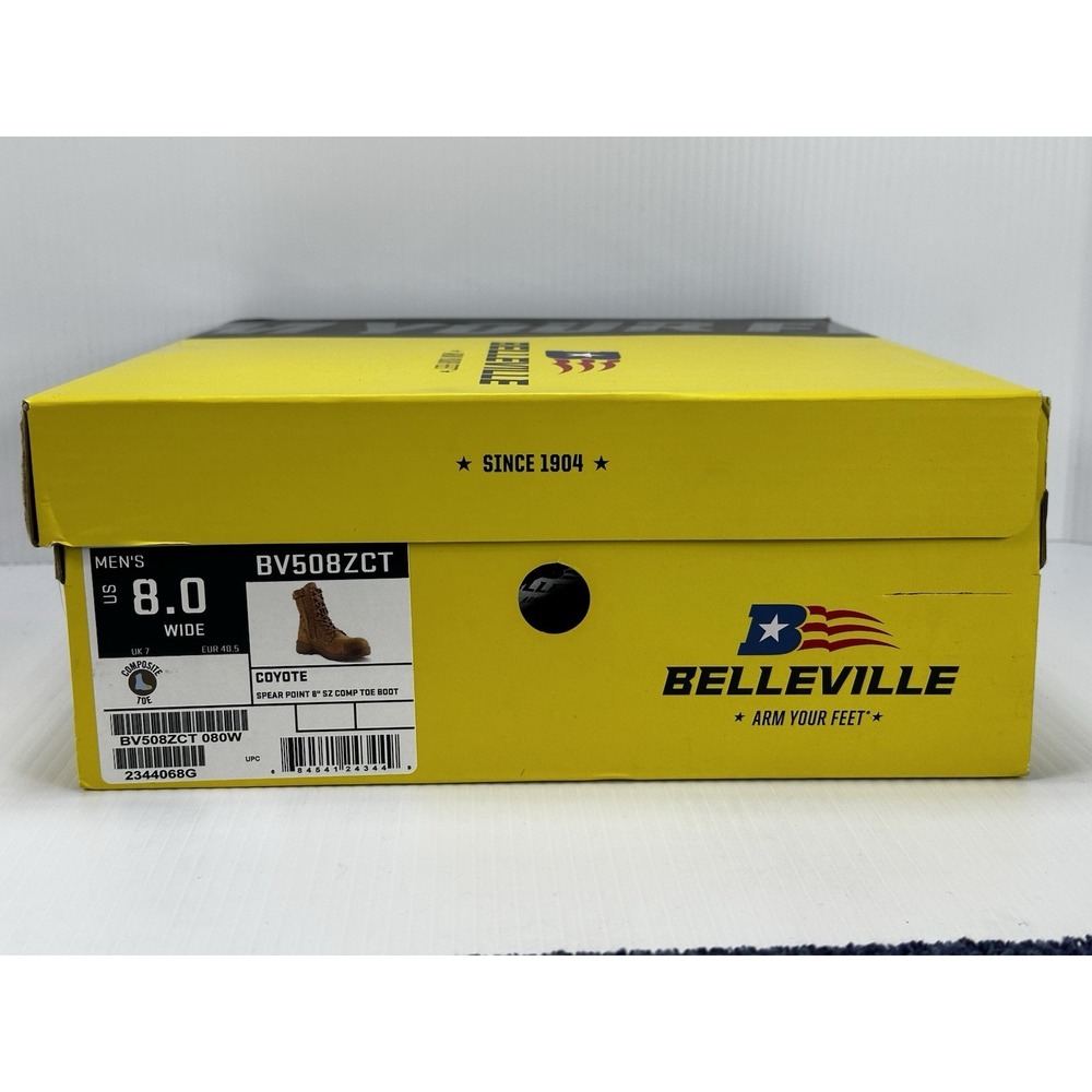 Belleville Hot Weather Side-Zip Composite Toe Men Tactical Boot BV508ZCT 8 Wide - Picture 16 of 16